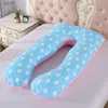 Maternity Pillows Pregnant Pillow Side Sleeper Pregnancy Women Bedding Full Body U-Shape Cushion Print Sleeping Multifunctional Maternity PillowL231106