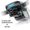 KF101 Max Drone 4K professionnel 5G WIFI Dron HD EIS caméra Anti-tremblement 3 axes cardan moteur sans balais RC quadrirotor pliable