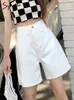 Damen-Shorts, Syiwidii, grüner Denim, Damen-Jeans, Sommer, koreanische Mode, Straßenkleidung, hohe Taille, einzigartige Farbe, Stiefel, Cargo-Shorts 230406