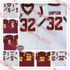 Реджи Буш USC Trojans Football Jersey Mens Youth сшита 32 O.J Simpson 33 Marcus Allen USC Jerseys S-3XL