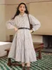 Casual Kleider Deeptown Büro Damen Weiß Gestreiftes Hemd Kleid Frauen Koreanischen Stil Elegante Gürtel Langarm Tunika Midi Bluse Herbst