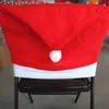 Christmas Decorations 2023 200pc Santa Hat Chair Covers Decor Dinner Xmas Cap Sets Wholesales