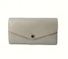 long portefeuille femmes sac à main hommes sarah embressed fleur lettre enveloppe portefeuille long porte-cartes sarah dames argent pochettes avec boîte M61182