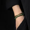 Очарование браслетов винтажные и винтажные дизайнерские ювелирные изделия из красного камня медь африканские зеленые бусины