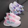 Sneakers Children's Shoes for Kids Girls Tennis Pink Sneakers 4-9y Toddlers Sport och kör lägenheter Gratis frakt Returnl231106