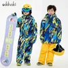 기타 스포츠 용품 Destivski Children 's Ski Suit 세트 소년과 여자를위한 두꺼운 눈과 바람 방수 스키 코트 바지 hkd231106