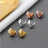 Boucles d'oreilles cerceau 2023 conception Unique Simple géométrique boule ronde plaqué or coréen minuscule boucle d'oreille bijoux accessoires pour femmes filles