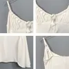 Sexig sömnkläder Kvinnor Ny ärmlös Suspender Dress Woman Nightrowns Pamas Nightdress Female Modal Cotton Nightshirt