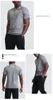 Lu align cymona ll sportowa koszula męska męska mens szybki suchy pot top męski trening na siłowni krótki rękaw