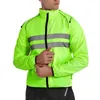 Racing Jackets WOSAWE Mtb Road Cycling Jacket Hoodie Thin Reflective High Wisibility Windbreaker Bicycle Clothes Running Bike Windshield