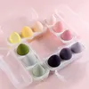 Esponjas de maquillaje 3 uds esponja cosmética Puff con caja de almacenamiento base en polvo belleza mujeres accesorios de maquillaje herramienta