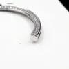 Bracelet designer women jewelry brand new hard body bracelet girl gift autumn and winter new C type full diamond design 11