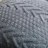 Taie d'oreiller Style rétro tricoté laine étui pour canapé-lit salon décoratif carré jeter 45 45 cm