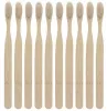 Bonne qualité bois arc-en-ciel brosse à dents bambou écologique brosse à dents fibre de bambou manche en bois brosse à dents blanchissant arc-en-ciel 5 couleurs