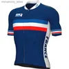 Cycling Jersey Sets France Team Summer Cycling Jersey Sets 2023 Bicyc Short Seve Bike Clothing Bib Shorts MTB Mallot Ciclismo Hombre Body Suit Q231107