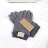 Gants de Ski hiver hommes écran tactile coupe-vent Sports de plein air chaud en cuir souple mode antigel cinq doigts gant
