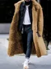 Rów męskich płaszczy Zima Europejska i amerykańska imitacja futra męska zagęszczona ciepła wiatroodporna przeciw zamarzaniu 231106
