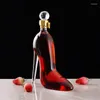 Hip Flasks 350Ml750Ml Wine Bottle High Heels Shape Decanter Luxurious Crystal Brandy Champagne Glasses Bar Nightclub Drinking