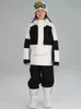 Andere Sportartikel SEARIPE Kinder-Skianzug-Set für Jungen und Mädchen, 2-teilig, Colorblock-Schneehose und -Jacke, Schneeanzug, schneesichere Kleidung, warm HKD231106