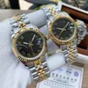 O primeiro par de relógios masculinos e femininos de alta qualidade reduzidos, relógios de grife clássicos, relógios mecânicos de negócios