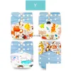 Tygblöjor Happyflute OS Pocket Diaper 4pc/Set Washable återanvändbar absorbent Endast justerbar Baby Ecological Nappy Er Drop Delivery Dhyrj