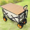 Meble obozowe Składany wózek stołowy Transport tablica Zakupy Ogród Outdoor Beach Trailer Cover Aluminium Stop