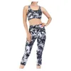 Vêtements de sport Dames Yoga Sous-vêtements de sport Pantalon SetLady Fashion Stripe Women Fitness Suit