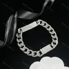 Women Mens Chain Bracelet and Necklace Designer Jewelry Sets Thick Chains Link Enamel Pendant G Necklaces Love Bracelets Hip Hop Green with Box Accesso