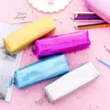 PCS Kawaii Pencil Case Prosta dziewczyna Big Zipper Estuches School Box Pencilase Bag Office Uczeń