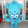 Professional Squid Cartoon Doll Suit Octopus Adult Walking Props Plush Marine Animal Mascot Costume Halloween Party Funny Dressing