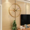 Wall Clocks 60cm Nordic Modern Design Mute Clock Restaurant Home Fashion Decorative Quartz Big Hanging Wathc On The Klok