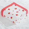 Couvertures 5P / L Born Baby Coton 6 couches Gaze Doux Absorbant Swaddle Couverture Polychrome Lingettes de douche