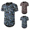 Men's T Shirts Brand's Summer Hawaiian Vacation Personalized Fashion Business Hip Hop Ripped Casual Short Sleeve Shirt Men