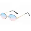 Sonnenbrille Retro Kleine Ovale Sonnenbrille Frauen Vintage Marke Shades Metall Sonnenbrille Für Männer Weibliche Modedesigner Brillen Zubehör P230406