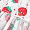 Dog Apparel Pet Clothes Strawberry Print S-XXL Spring Summer And Autumn Fabric Skirt Accessories Bag Cute Girl Clothe