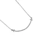 Collier Tiffanybead TiffanyJewelry DesGiner S925 Collier de souri en diamant complet en argent sterling