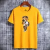 Мужские футболки Забавный медведь Harajuku Футболка для мужчин Летняя футболка с коротким рукавом Футболка Мужская одежда Мужская