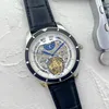 Relojes de pulsera VAC para hombres 2023 Relojes para hombre Tourbillon Tres agujas Mecánico automático Wastch Alta calidad Top Marca de lujo Correa de cuero Moda Fase lunar