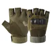 Sports Gloves Half Finger Men's Military Tactical Fingerless Bicycle Cycling Riding Shooting Motor Hiking Hard Knuckle