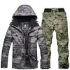 その他のスポーツ用品Khaki Camouflage Ski Suit Sets for Men For Profof Snow Jackets and Strap Pants Outdoor Snowboard Clotes Winter Costumes HKD231106