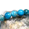 Charm Armband Natural Ocean Blue Apatite Stone 6mm 8mm 10mm Bead Armband Women's Meditation Jewelry Round Jewel Bead Armband Gift 230406