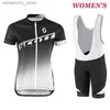 Radtrikot-Sets Damen Bekleidungssets Fa Radtrikot Damen Radhose Damenbekleidung Mountainbike Bicyc Set Sportbekleidung SCOTT Q231107