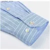 Mäns avslappnade skjortor 100% bomullsmän långärmad oxford skjorta formell affärsklänning skjortor bomull vit blå casual carred skjorta koreanska kläder q231106