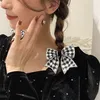 Hårklämmor Barrettes Diamond-Set Plaid Bow Clip Headbonad Side frans modedukkonst mångsidig tillbehör Girlhair