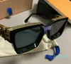 Luksusowe okulary przeciwsłoneczne pełne ramy designerskie okulary przeciwsłoneczne dla mężczyzn błyszczące złoto gorące sprzedaż złoty top