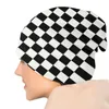 Bérets Classique Damier Skullies Bonnets Casquettes Hommes Femmes Unisexe Streetwear Hiver Chaud Tricot Chapeau Adulte Échiquier Bonnet Chapeaux