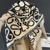 Scarf Designer Keep warm women scarves simple Retro style accessories for womens Twill Scarves Large square scarf 130x130cm