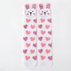 Chaussettes hautes en coton avec animaux de dessin animé, jolies et longues, chaussettes de danse pour enfants de 3 à 12 ans