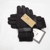 Gants imperméables de haute qualité pour hommes et femmes, marque de styliste, impression de lettres, épais, garde au chaud, sports de plein air, pur coton, mitaines à cinq doigts