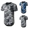 Мужские футболки бренд летние гавайские каникулы персонализированный модный бизнес хип -хоп повседневный разорванная рубашка с коротким рукавом мужская уличная одежда